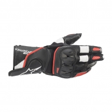 Alpinestars Leder Handschuhe SP-2 V3, schwarz/weiss/rot