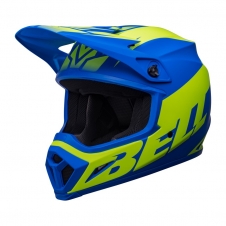 BELL 2022 Helm MX-9 Mips Disrupt, Matte, Blue/Yellow